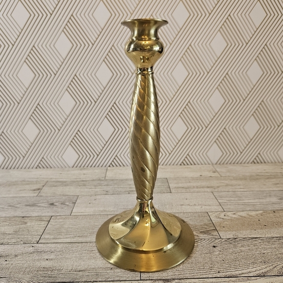 PartyLite Other - Partylite Vintage Lexington Solid Polished Brass Candlestick Holder